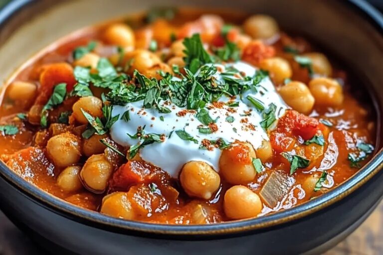 Chickpea, Tomato, And Harissa Stew With Herby Yogurt Recipe