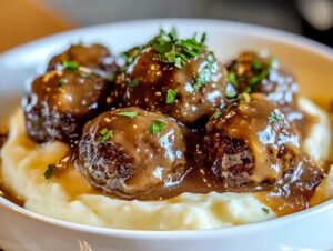 Crock Pot French Onion Beef Meatballs Recipe