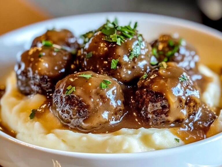 Crock Pot French Onion Beef Meatballs Recipe
