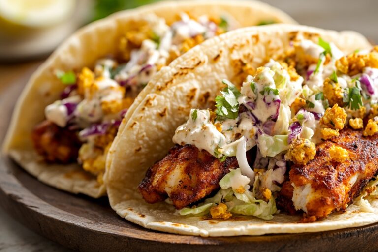 Southern Catfish Tacos With Crunchy Slaw Recipe