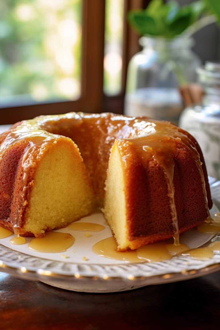 Kentucky Butter Cake With Rum Sauce Recipe