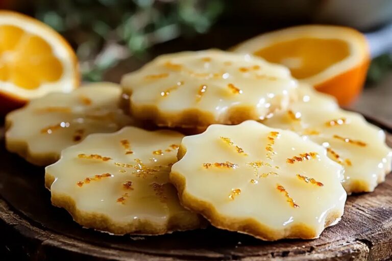 Cardamom Shortbread Cookies With Orange Glaze Recipe