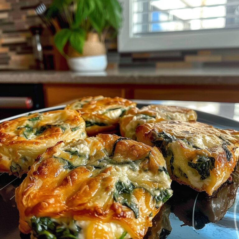 Spinach Cottage Cheese Flagels Recipe