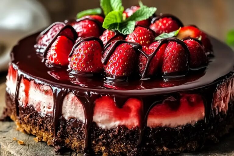 Chocolate Strawberry Cheesecake Recipe