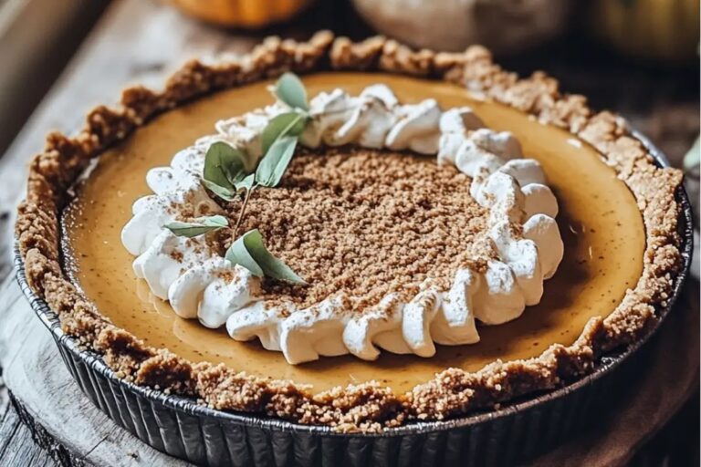 No Bake Cream Cheese Pumpkin Pie With Graham Cracker Crust Recipe