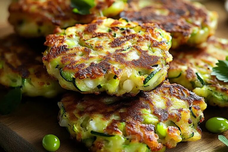Zucchini And Edamame Fritters (High Protein) Recipe