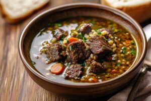 Hearty Beef Barley Soup Recipe