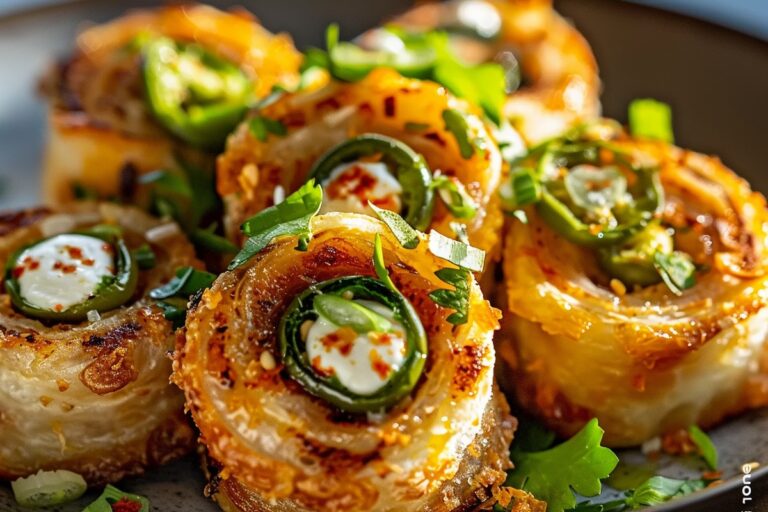 Baked Jalapeno Popper Pinwheels Recipe