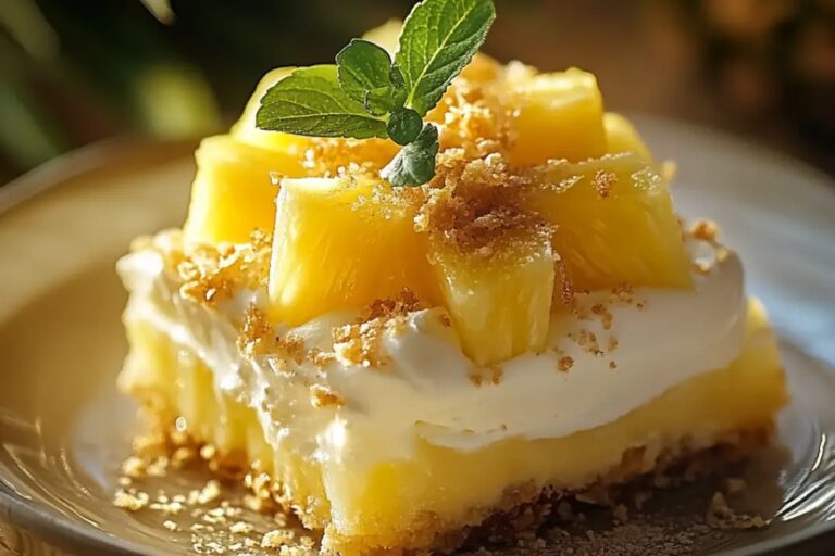 No-Bake Pineapple Cream Dessert Recipe
