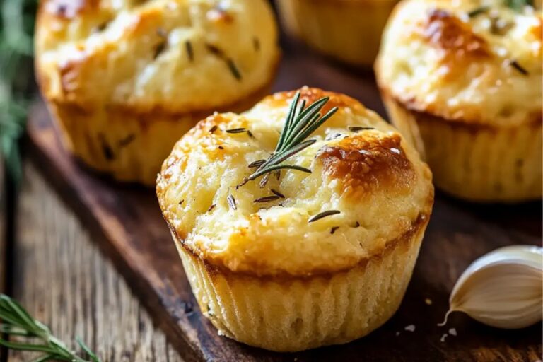 Easy Garlic Rosemary Focaccia Muffins Recipe