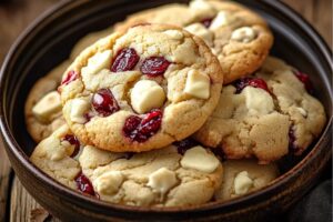 White Chocolate Cranberry Cookies Recipe