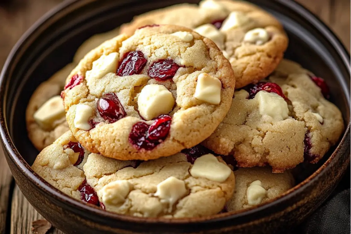 White Chocolate Cranberry Cookies Recipe