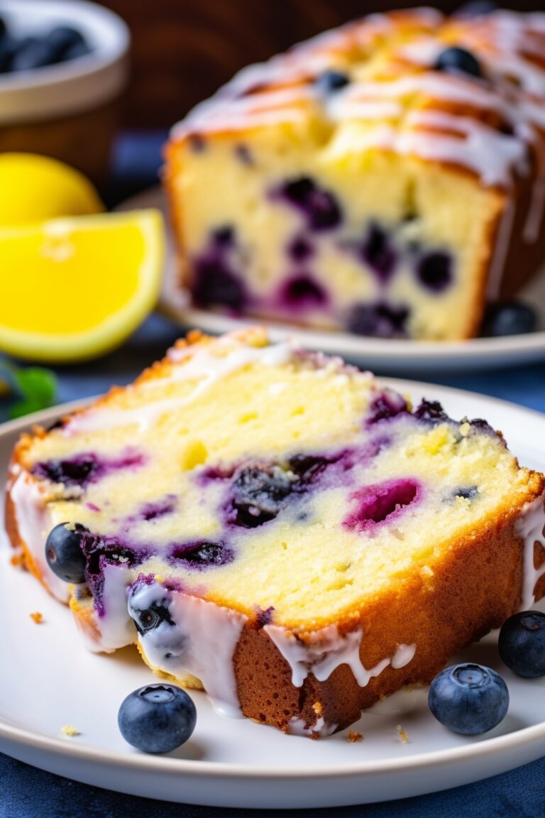 Lemon Blueberry Yogurt Loaf Recipe