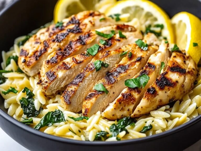 Creamy Lemon Chicken Orzo Recipe