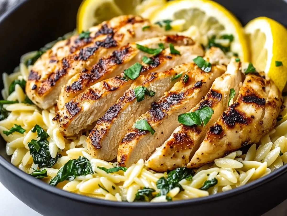 Creamy Lemon Chicken Orzo Recipe