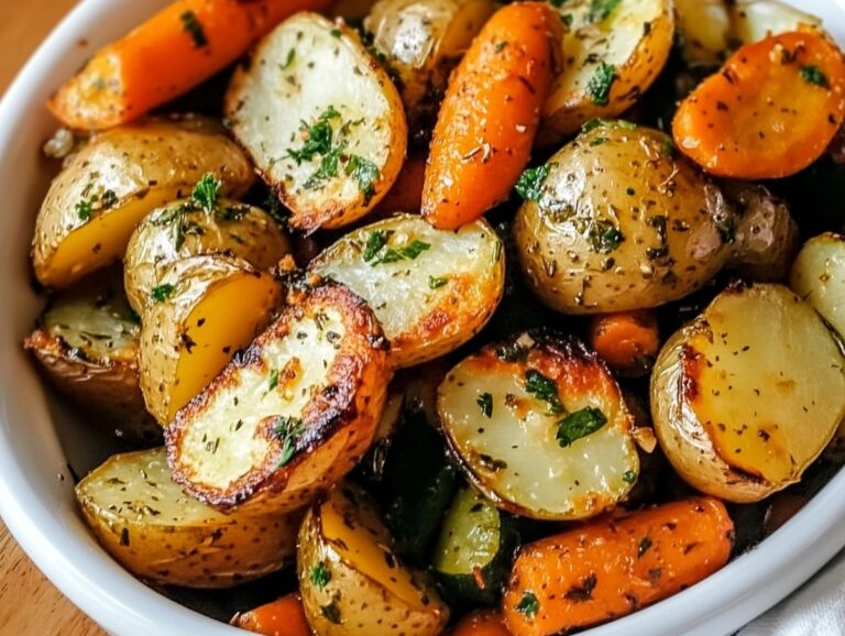 Herb-Roasted Potatoes, Carrots, And Zucchini Recipe