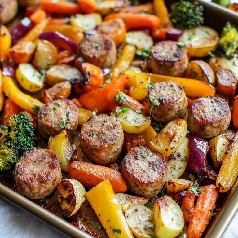 Sheet Pan Sausage And Veggies Recipe