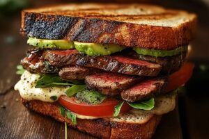 Grilled Steak & Avocado Sandwich Recipe