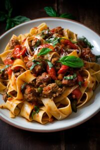 Italian Drunken Noodles Recipe