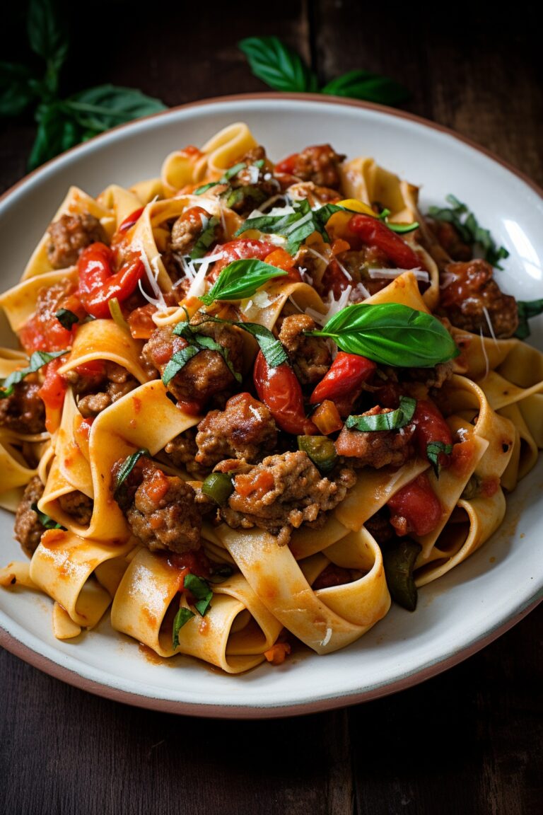 Italian Drunken Noodles Recipe