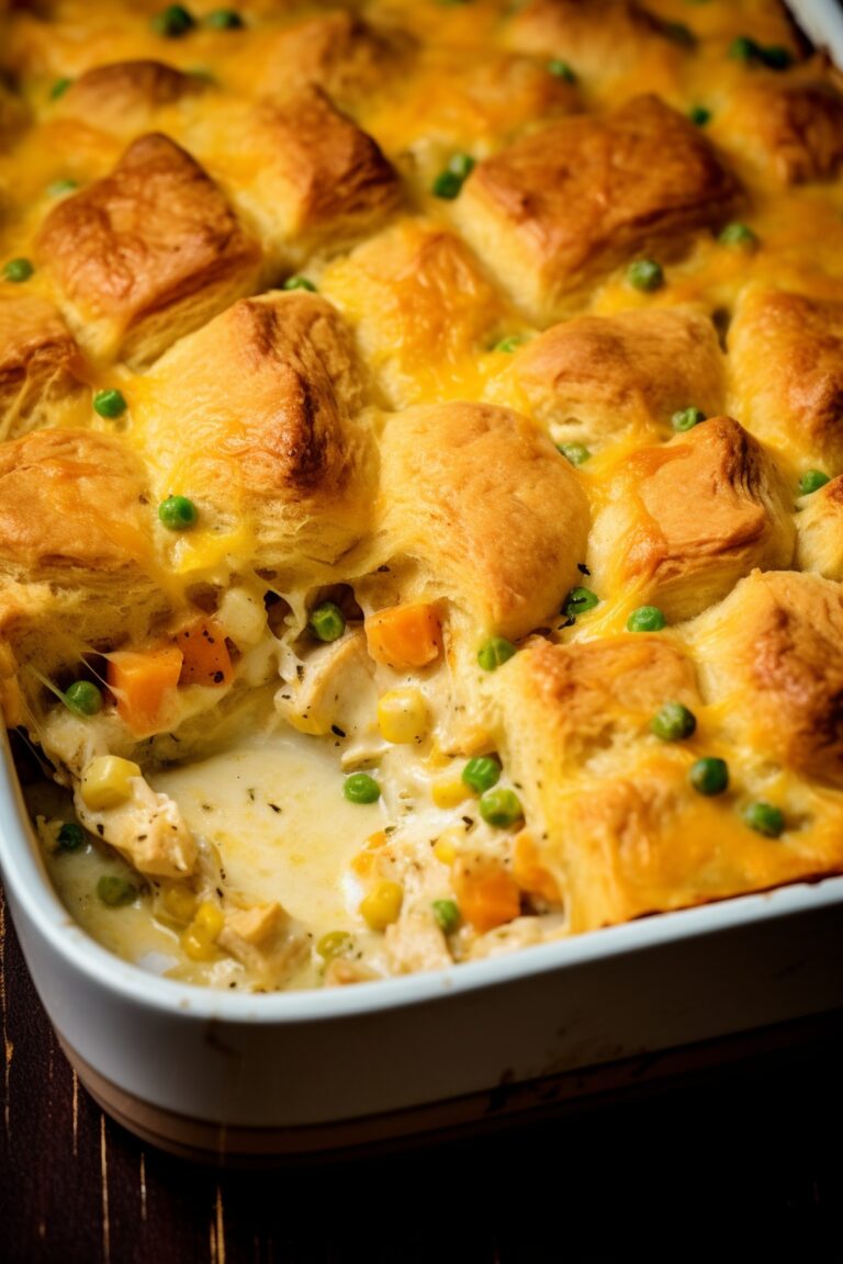 Chicken Pot Pie Bubble Up Casserole Recipe