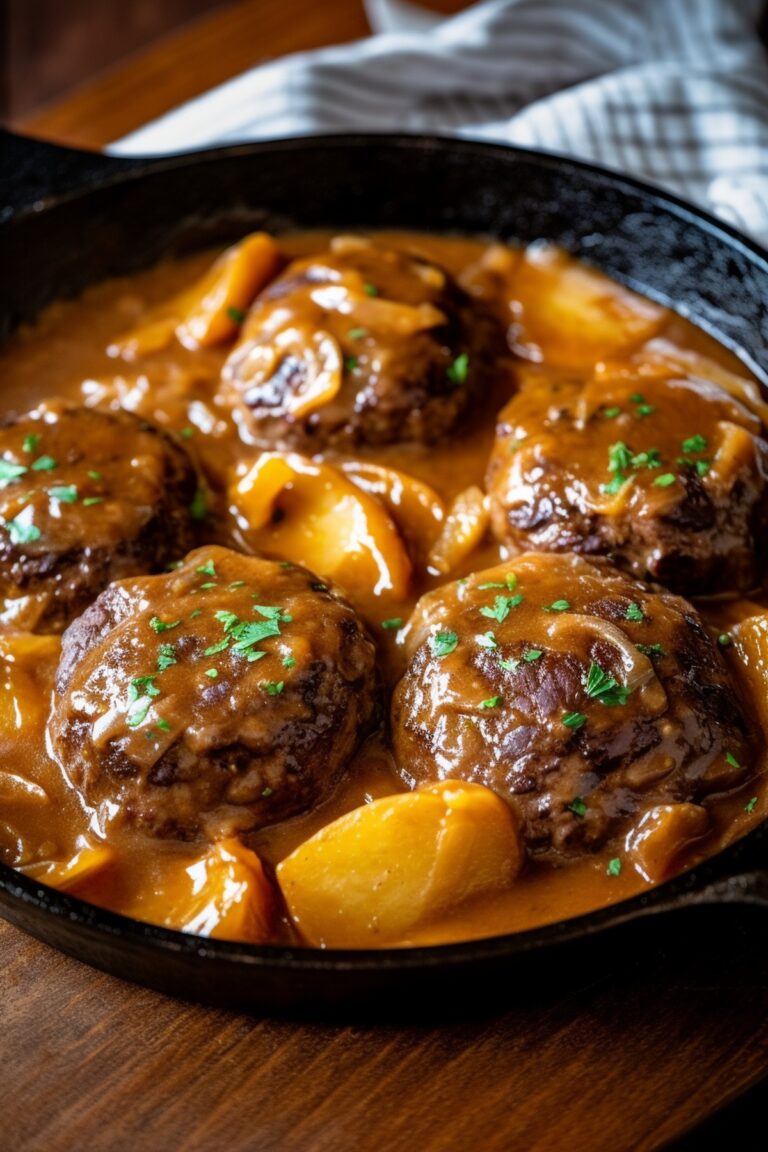 Salisbury Steak And Potato Skillet Recipe