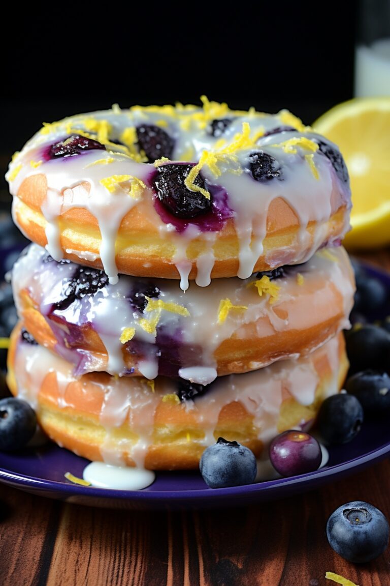 Lemon Blueberry Donuts Recipe