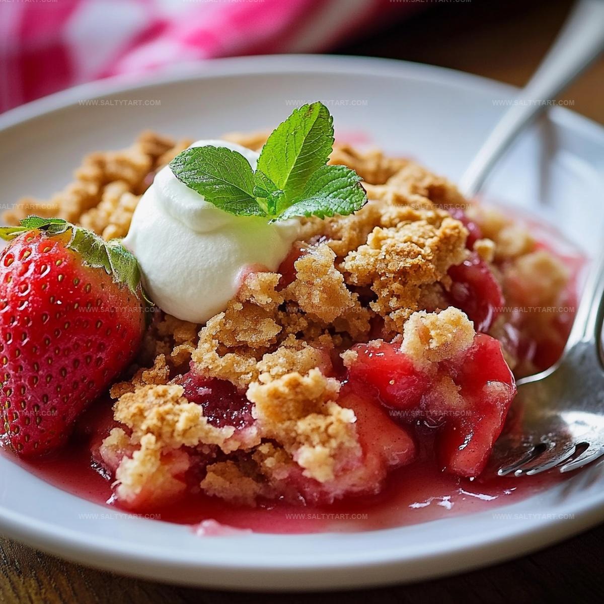 Strawberry Rhubarb Crisp Recipe