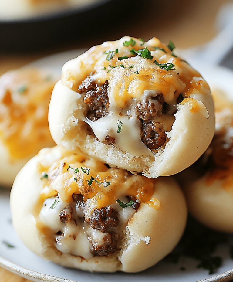 Garlic Parmesan Cheeseburger Bombs Recipe