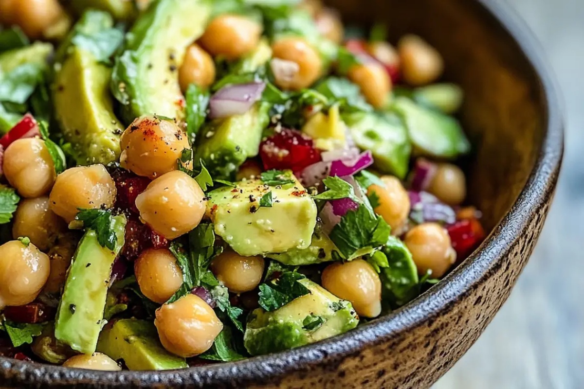 Avocado Chickpea Salad Recipe
