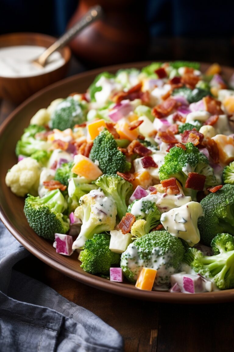 Broccoli And Cauliflower Salad Recipe
