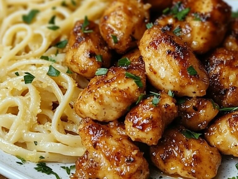 Lemon Garlic Butter Chicken With Parmesan Linguine Recipe