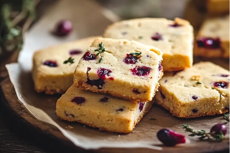 Orange Cranberry Shortbread Cookies Recipe