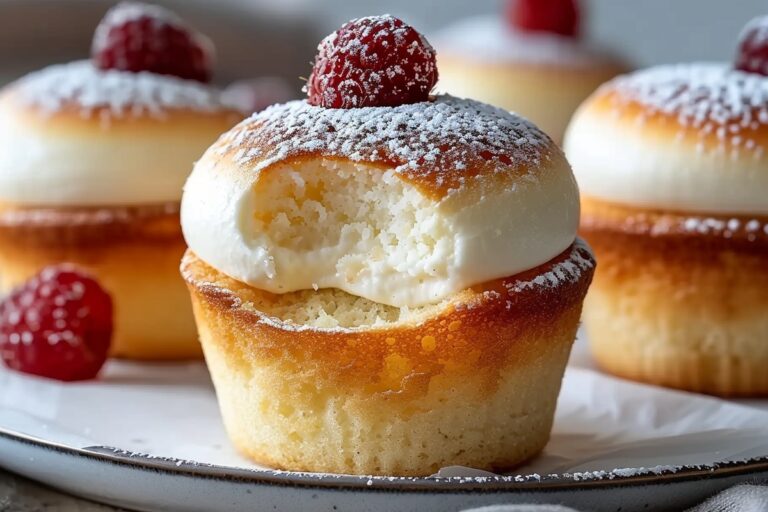 Fluffy Japanese Cotton Cheesecake Cupcakes Recipe