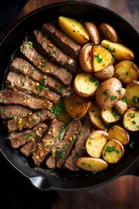 Garlic Butter Steak And Potatoes Recipe