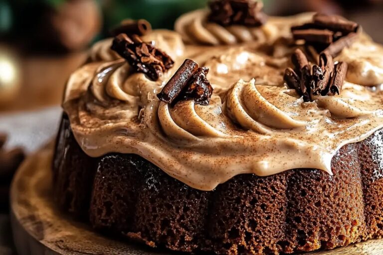 Gingerbread Cake With Cinnamon Molasses Frosting Recipe