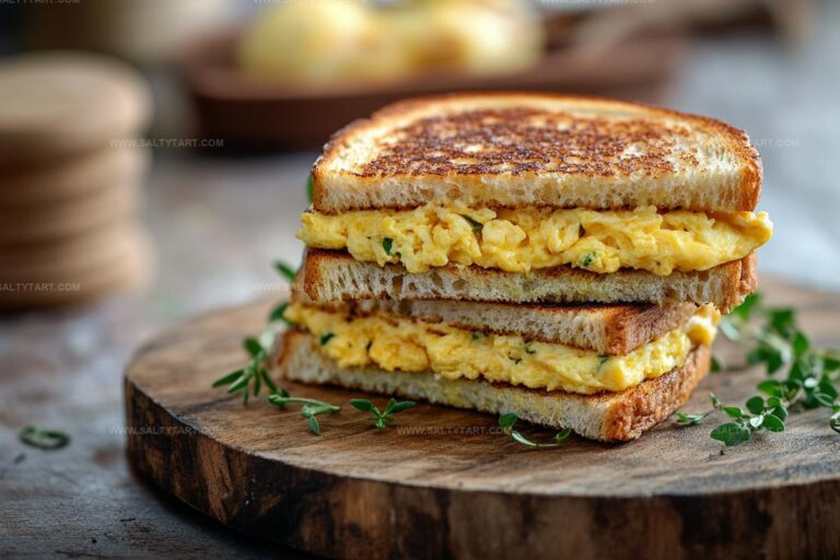 Scrambled Egg Grilled Cheese Sandwich Recipe