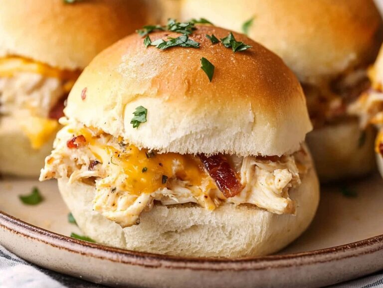 Chicken Turkey Bacon Ranch Sliders Recipe