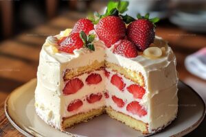 Strawberry-Lemonade Layer Cake Recipe