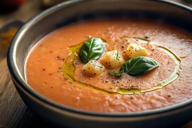 Tomato Basil Parmesan Soup Recipe