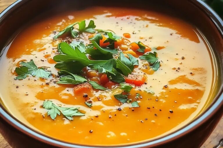 Spicy Carrot And Red Lentil Soup Recipe
