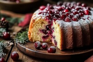 Christmas Cranberry Pound Cake Recipe