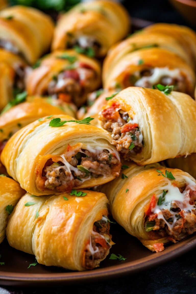 Rotel Sausage & Cream Cheese Crescents Recipe