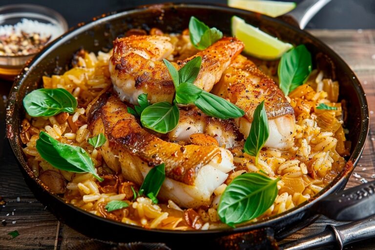 One Pan Fish & Risoni Recipe
