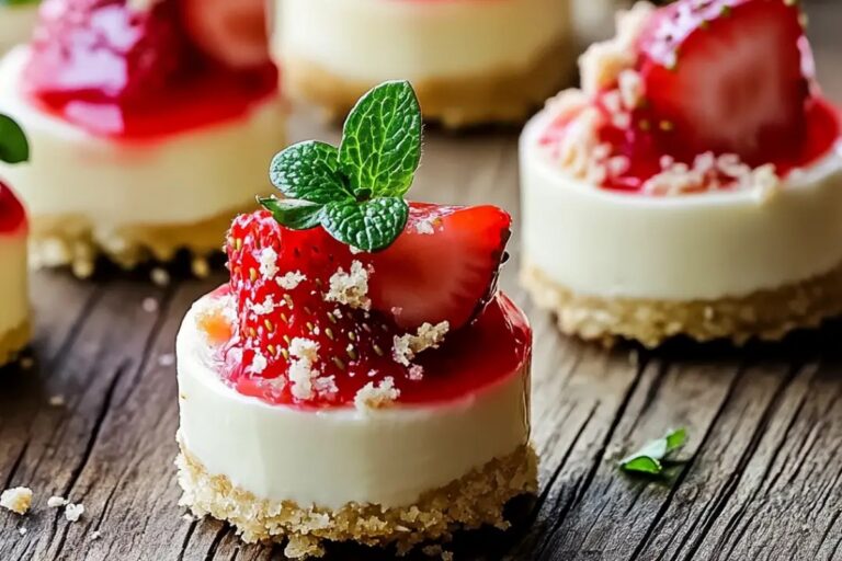 White Chocolate Strawberry Cheesecake Bites Recipe