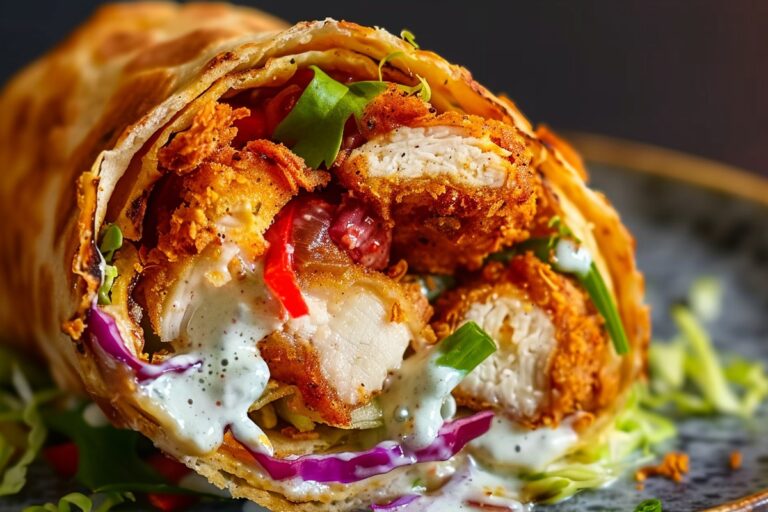 Crispy Chicken Twister Wrap Recipe