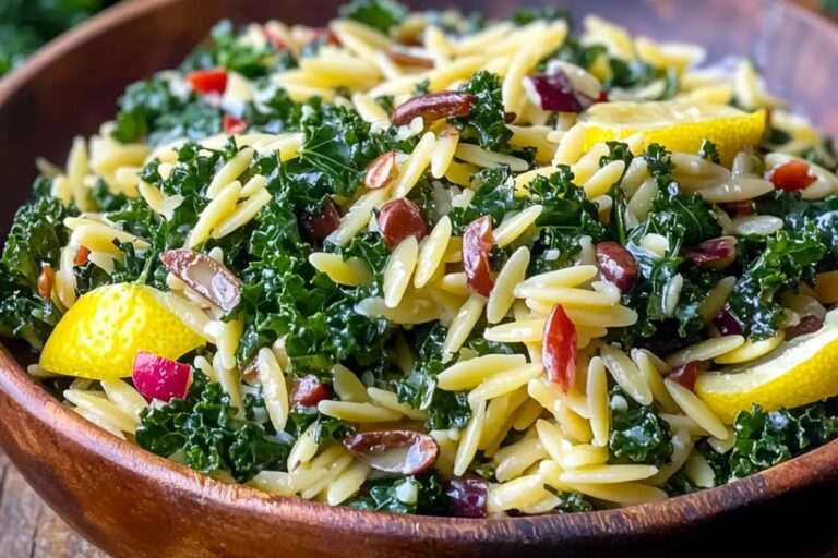 Orzo Kale Salad With Lemon Vinaigrette Recipe