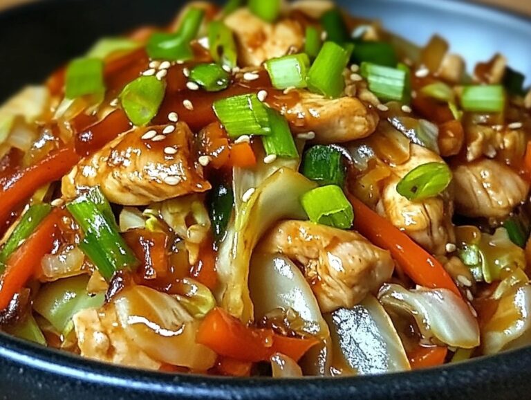 Tangy Chicken Cabbage Stir-Fry Recipe