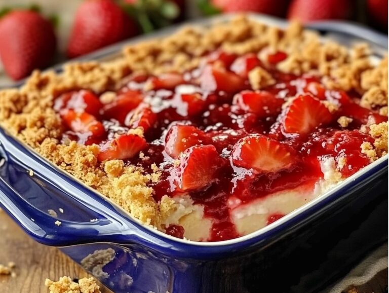 Strawberry Cheesecake Dump Cake Recipe