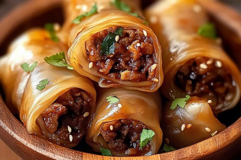 Spicy Beef Dumpling Rolls Recipe